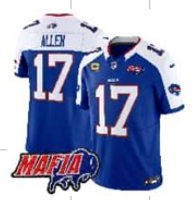 Men Buffalo Bills #17 Allen blue Nike 2025 Limited NFL Jersey style 0033